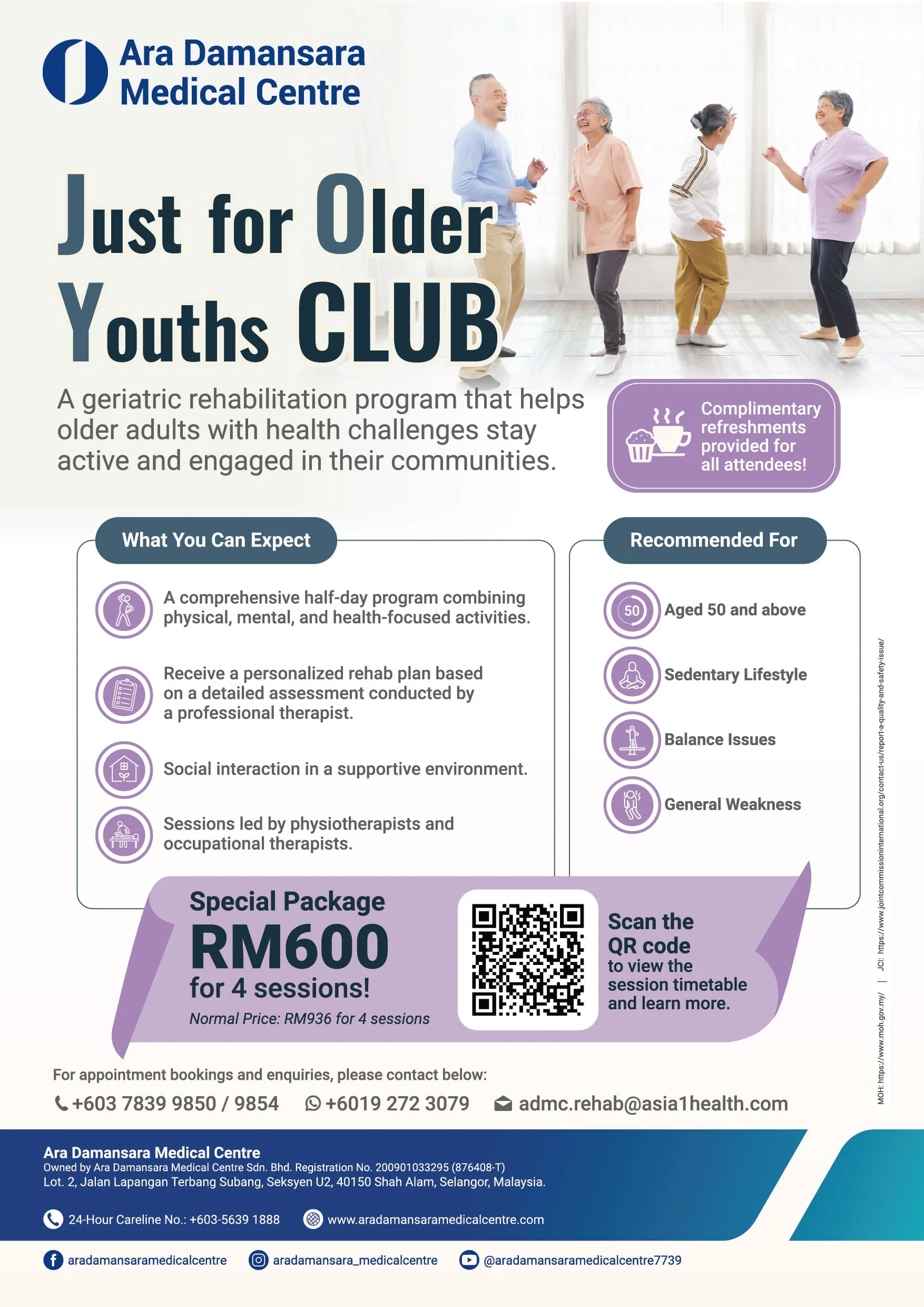 Just For Older Youths Club Package (JOY Club)